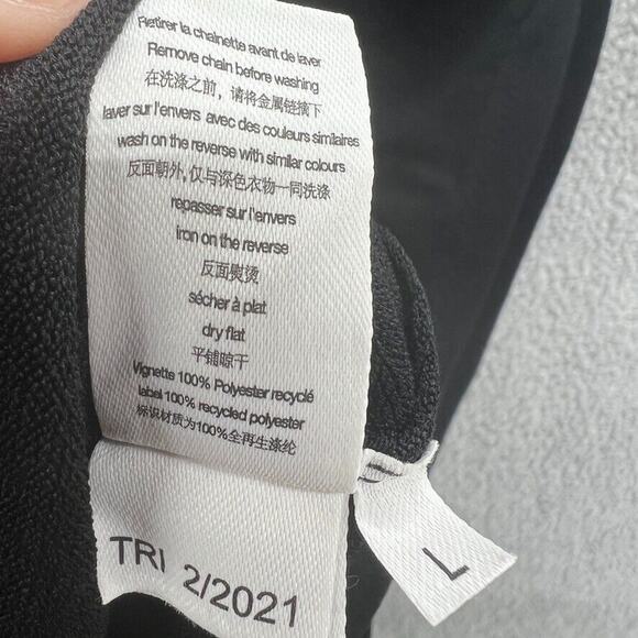 Louis Vuitton Uniforms Staff Sweater Silver Tone Chain Detail Black Size Large* - Picture 8 of 11